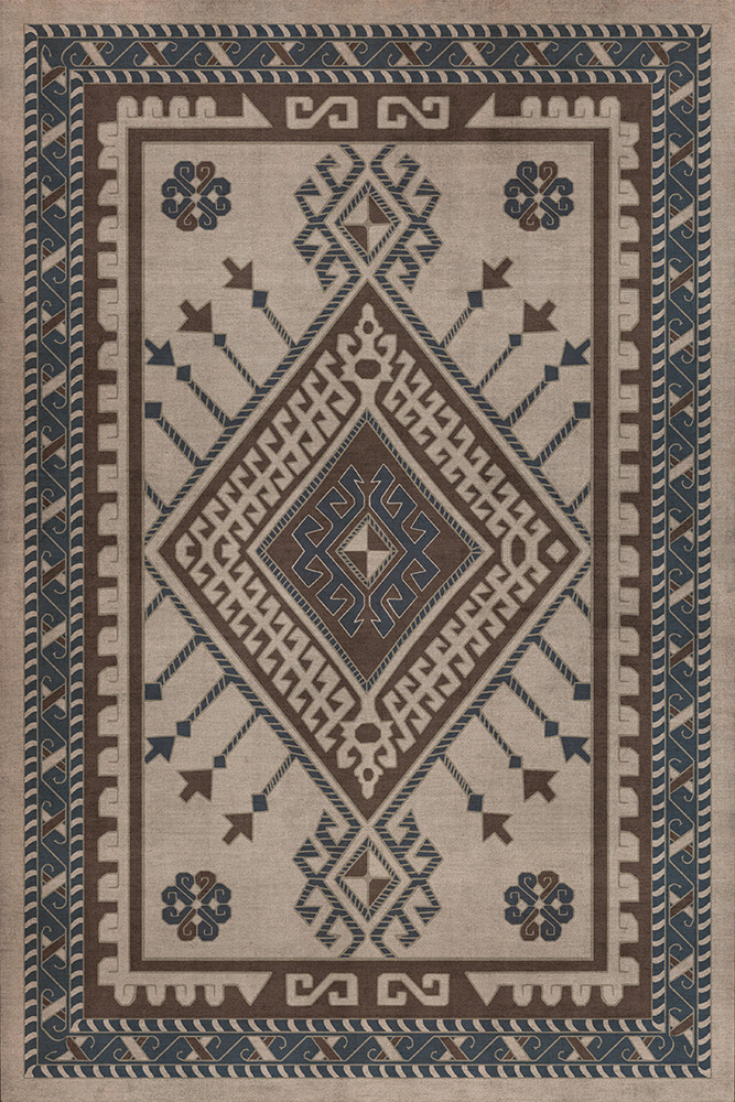 Bergama Adnan - vinyl floor cloth sizes 20x30, 24x36