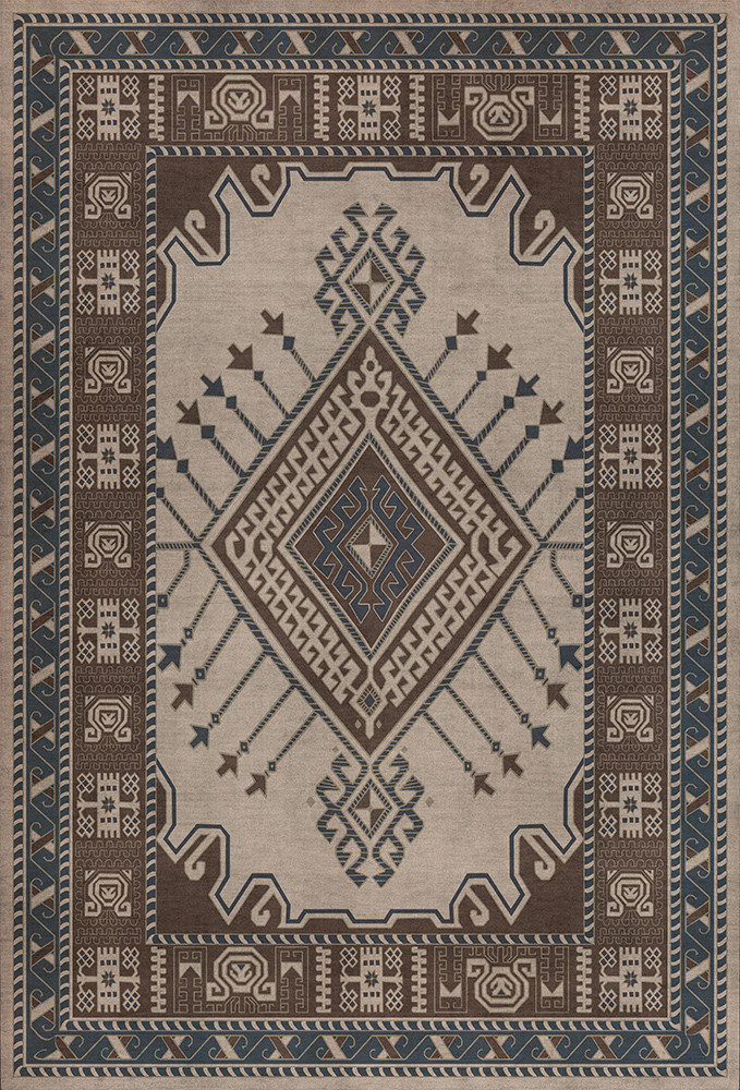 Bergama Adnan - vinyl floor cloth sizes 30x44, 38x56