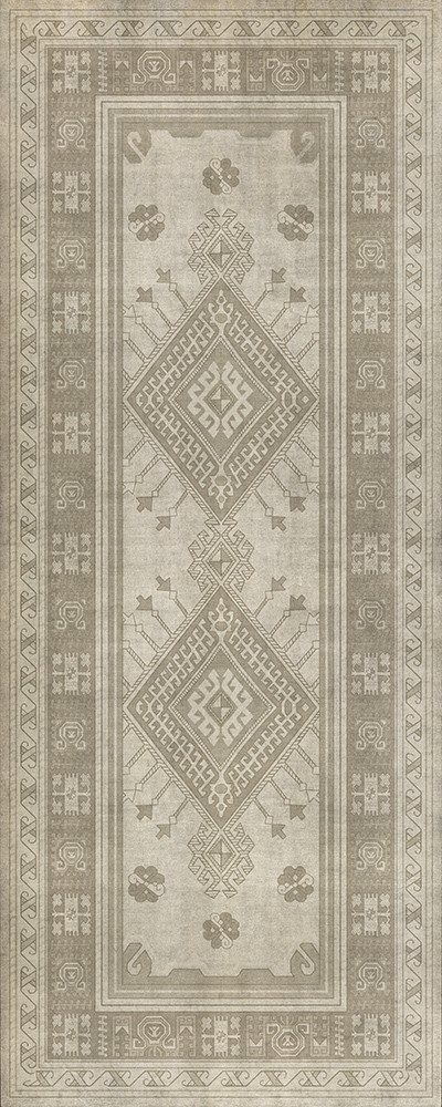 Bergama Azra - vinyl floor cloth sizes 30x75, 36x90