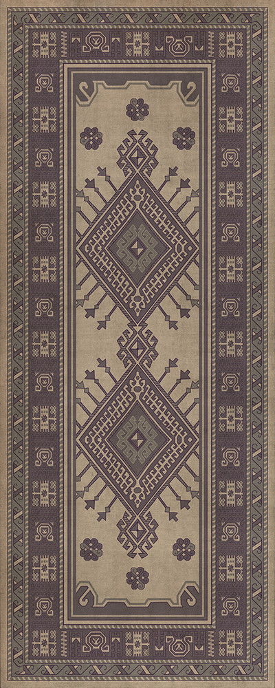 Bergama Didem - vinyl floor cloth sizes 36x90, 30x75
