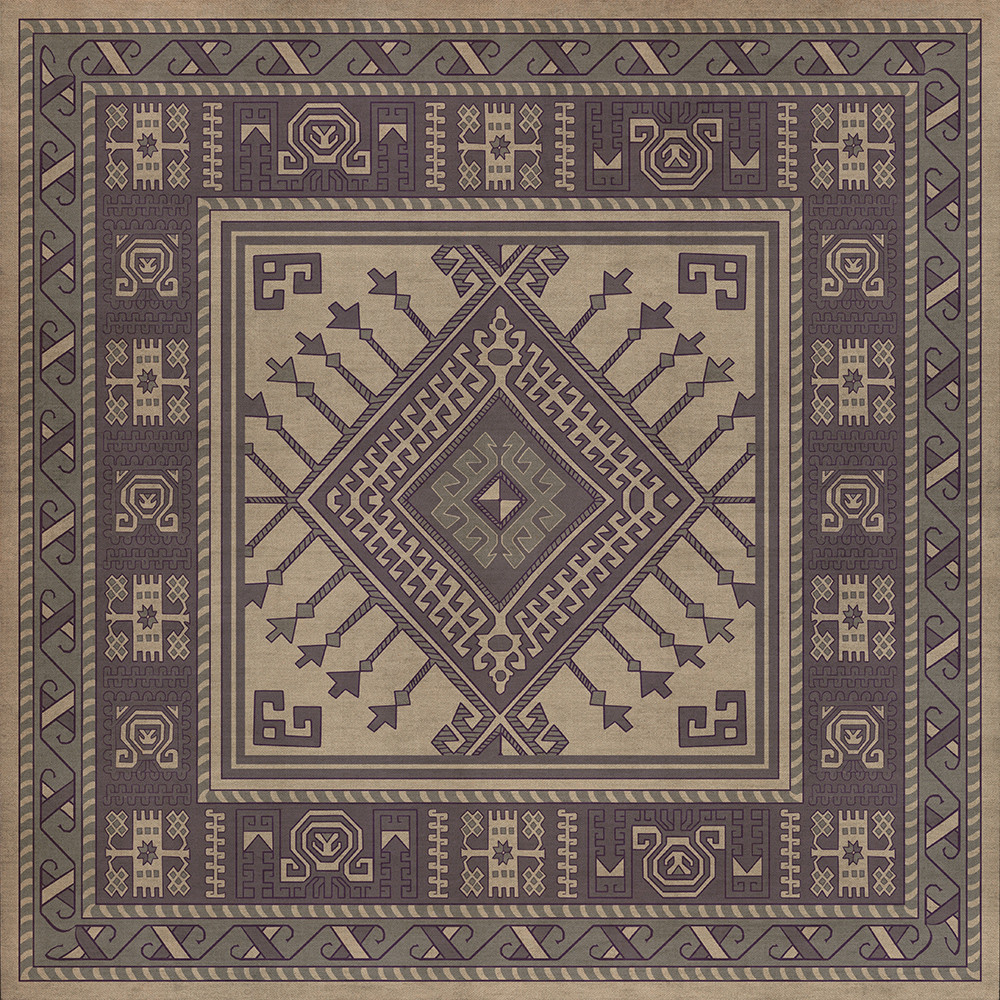 Bergama Didem - vinyl floor cloth 36x36