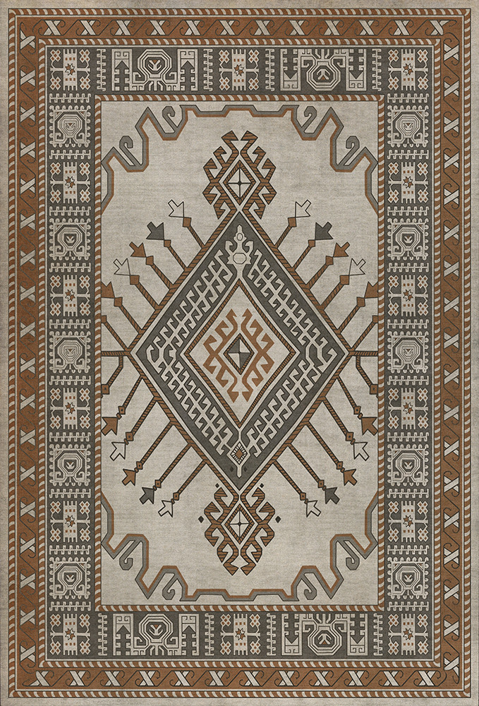 Bergama Emir - vinyl floor cloth sizes 30x44, 38x56