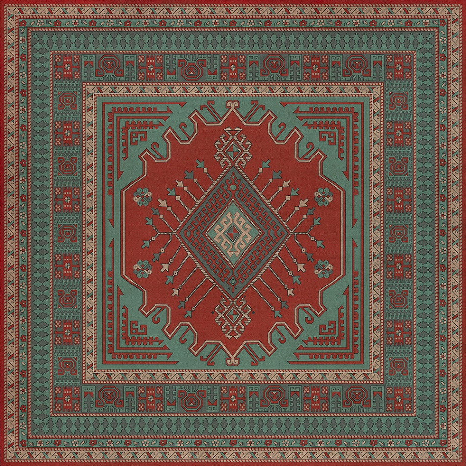 Bergama Ikbal - vinyl floor cloth 96x96