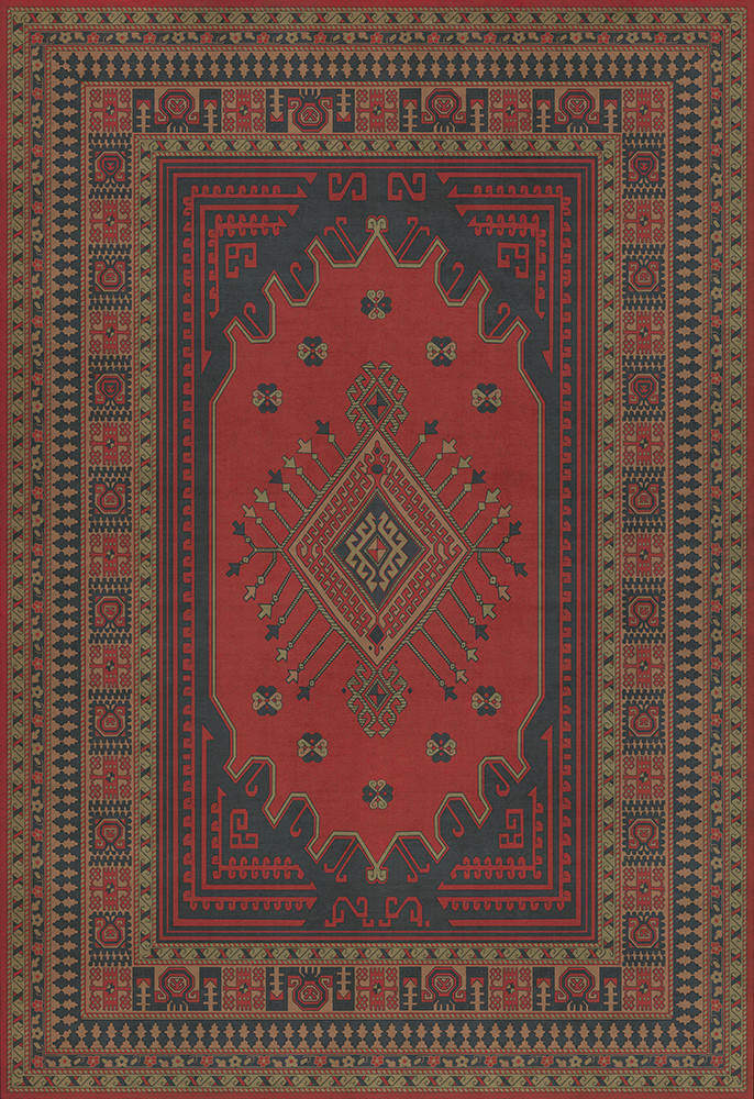 Bergama Volkan - vinyl floor cloth 96x140