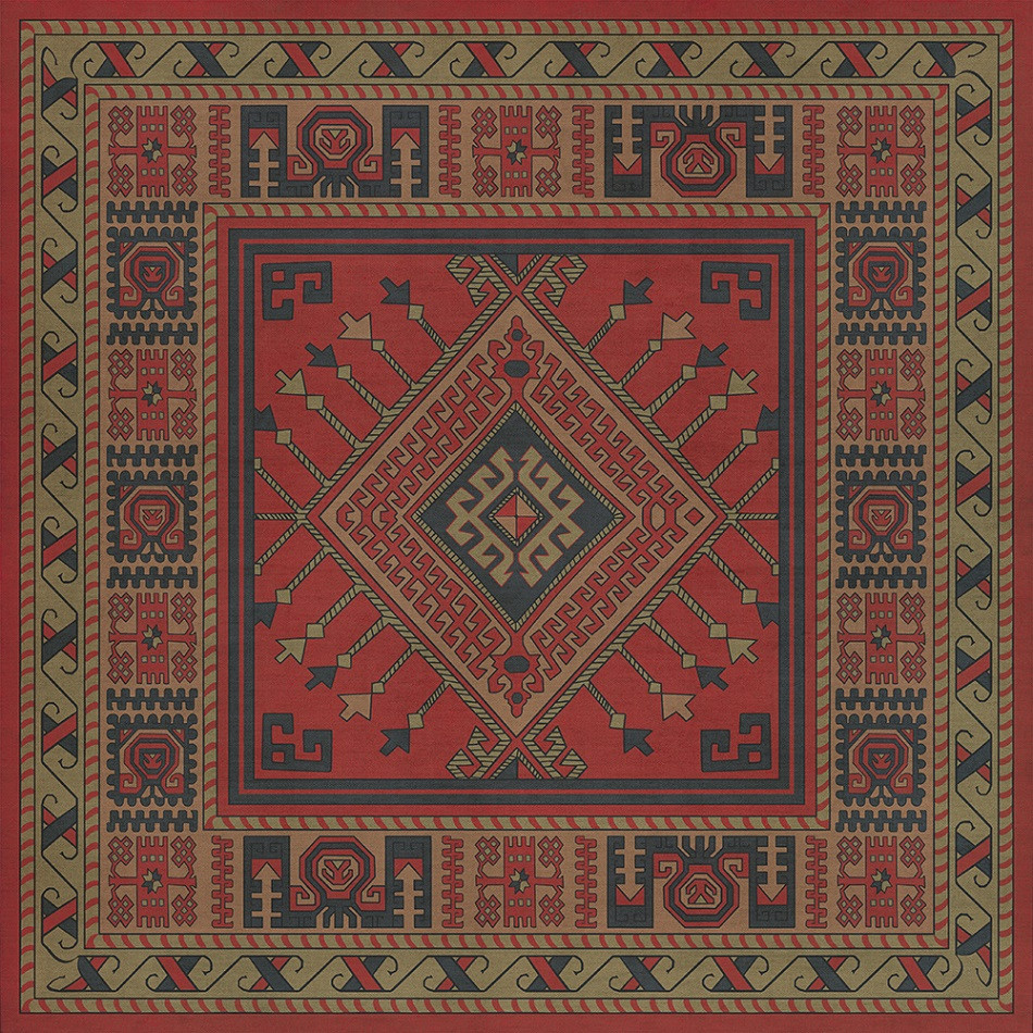 Bergama Volkan - vinyl floor cloth 36x36