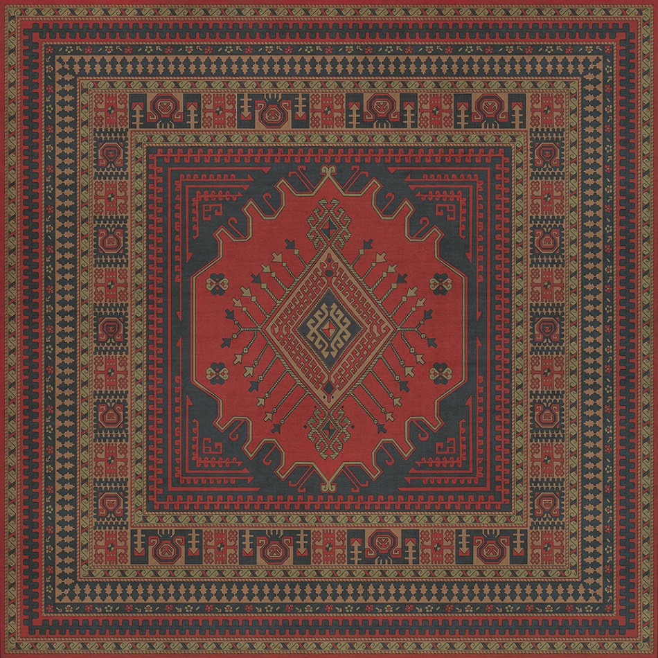 Bergama Volkan - vinyl floor cloth 120x120