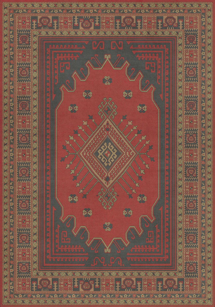 Bergama Volkan - vinyl floor cloth 84x120