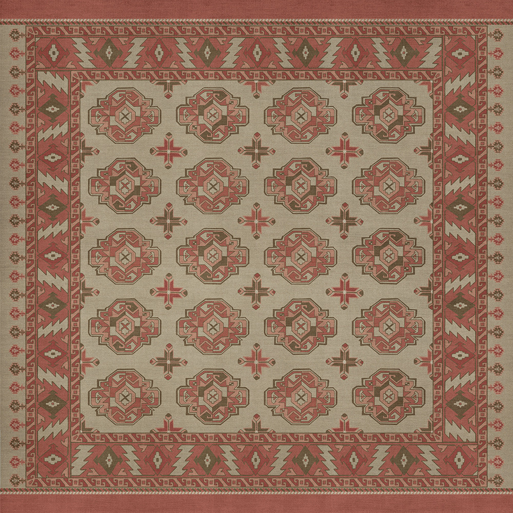 Chuval Gul Lale - vinyl floor cloth 60x60