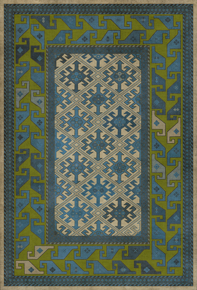 Daghestan Babki - vinyl floor cloth sizes 30x44, 38x56