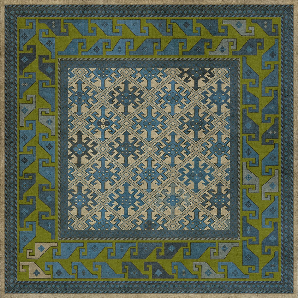 Daghestan Babki - vinyl floor cloth 48x48