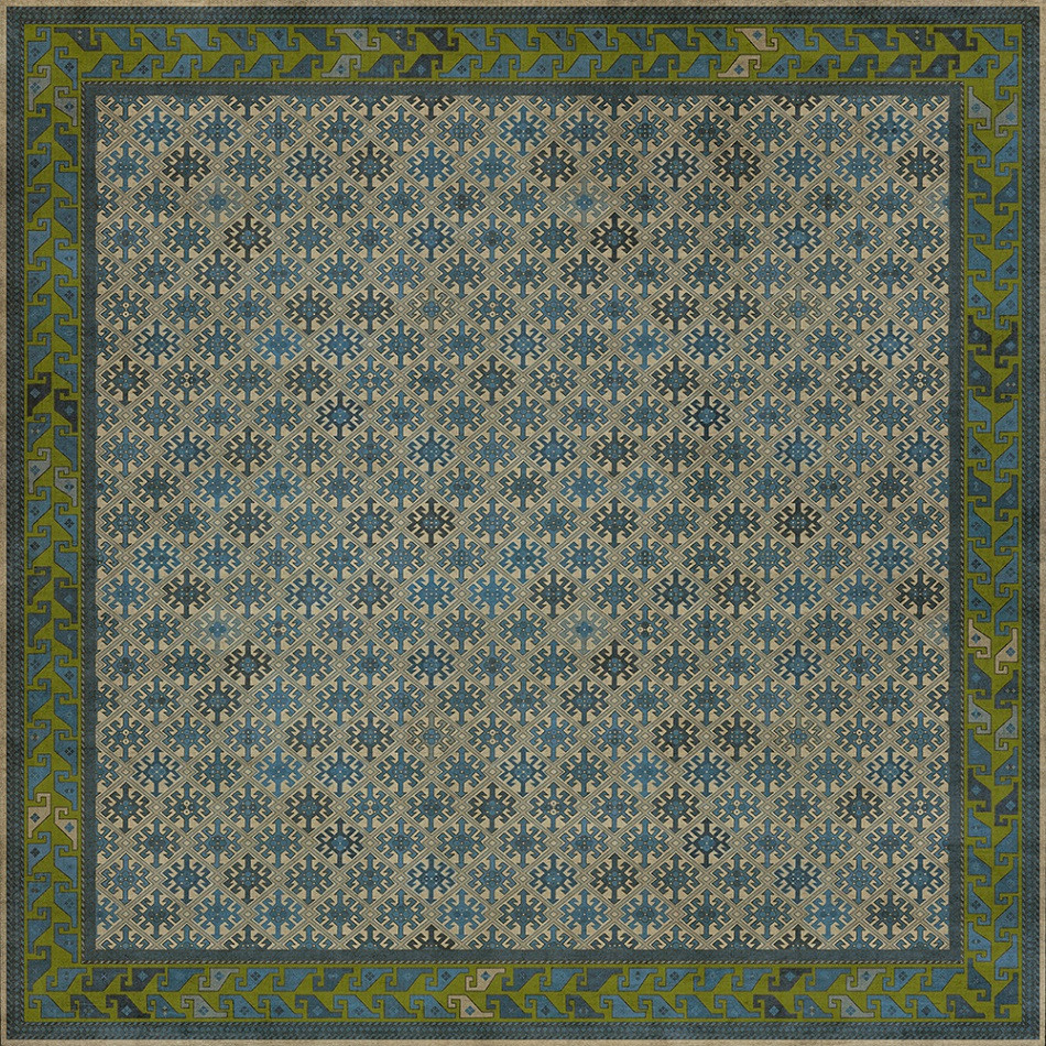 Daghestan Babki - vinyl floor cloth 120x120