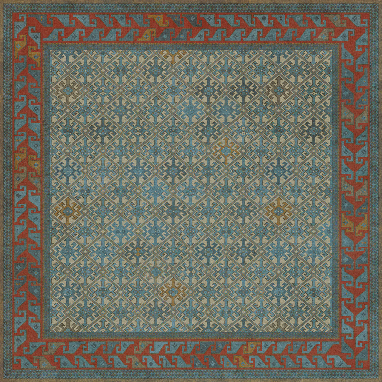 Daghestan Kruta - vinyl floor cloth 84x84