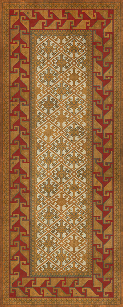 Daghestan Oolibka - vinyl floor cloth sizes 30x75, 36x90