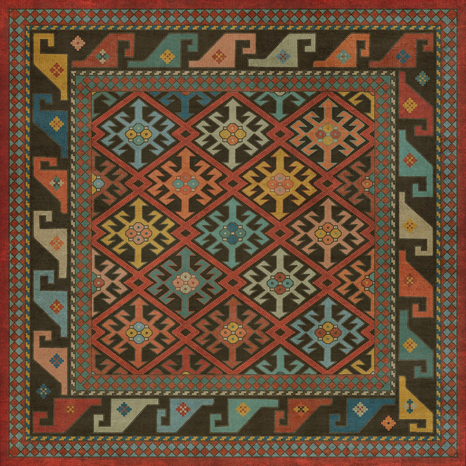 Daghestan Vedma - vinyl floor cloth 36x36