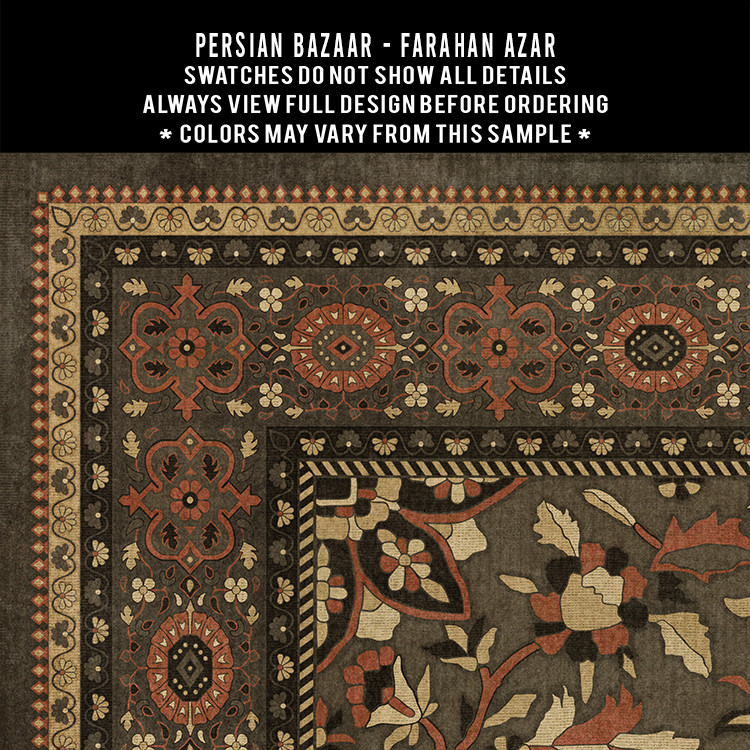 Farahan Azar - vinyl floor cloth 5"x5" swatch