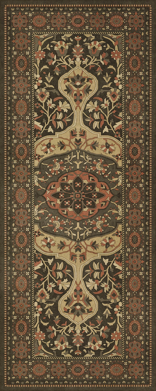 Farahan Azar - vinyl floor cloth sizes 30x75, 36x90