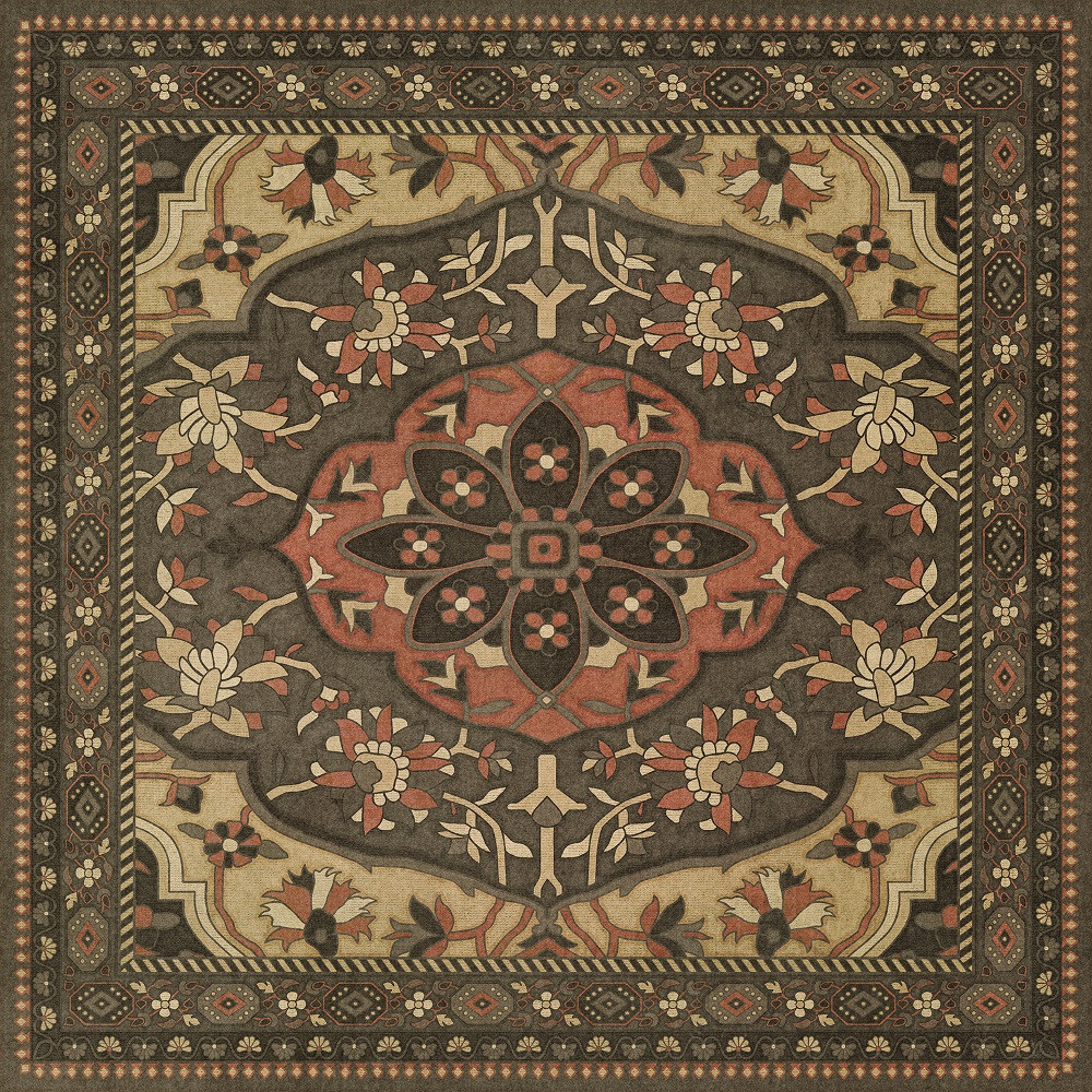 Farahan Azar - vinyl floor cloth 36x36