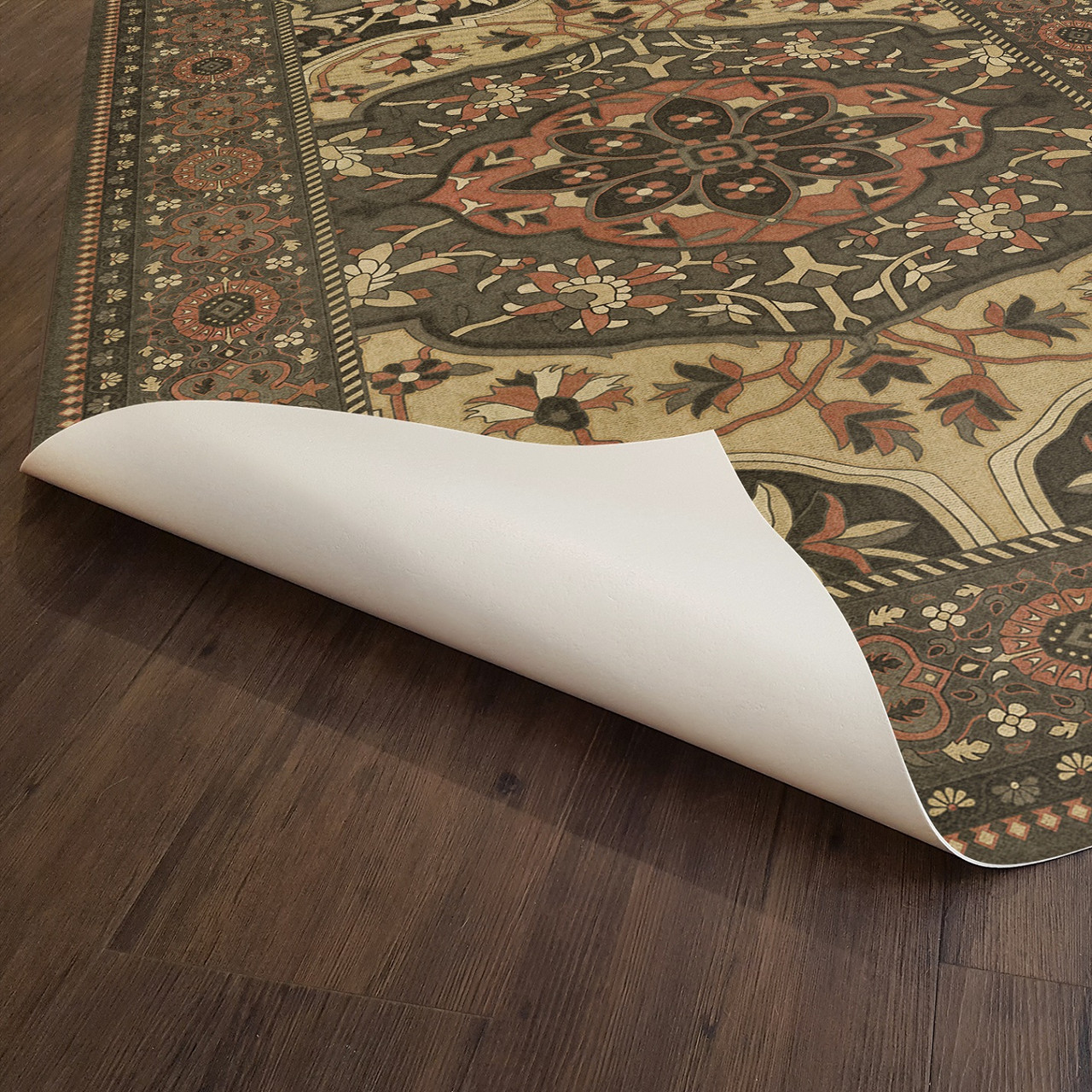Farahan Azar - vinyl floor cloth underside 