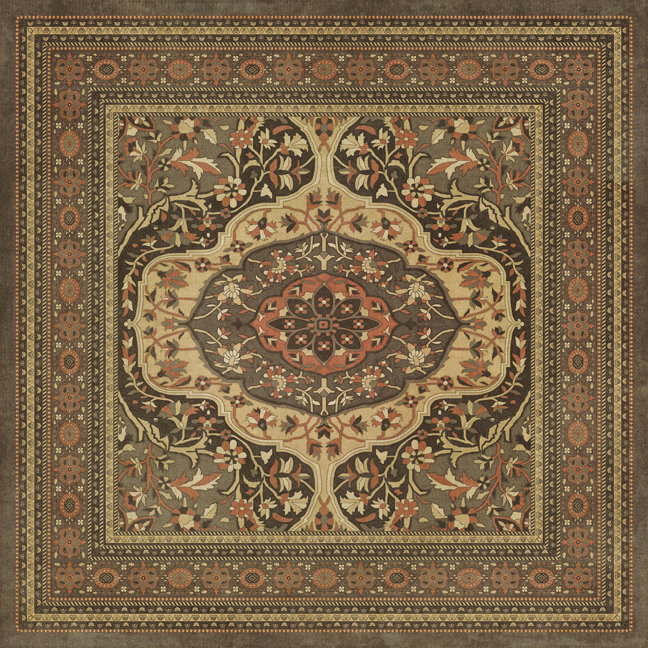 Farahan Azar - vinyl floor cloth 84x84