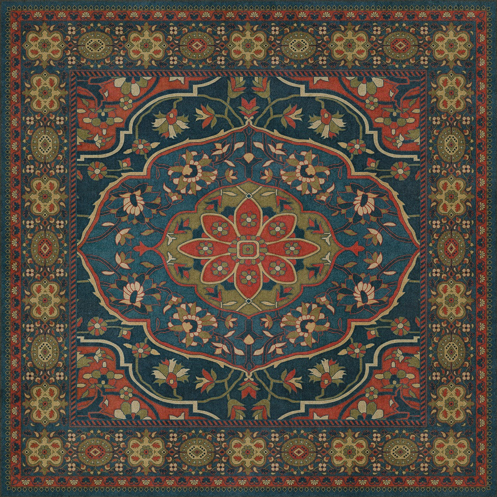 Farahan Delara - vinyl floor cloth 48x48