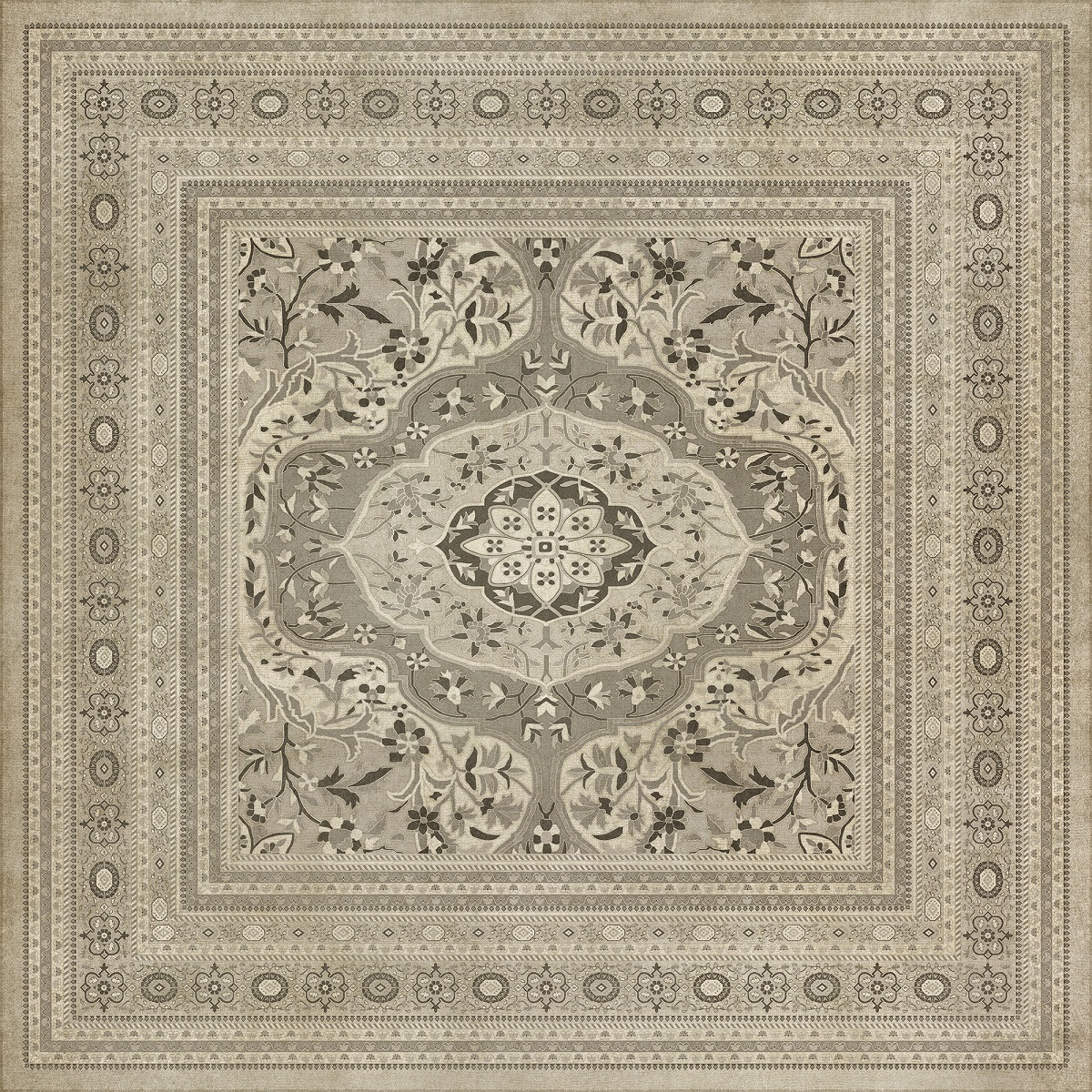 Farahan Mahtab - vinyl floor cloth 96x96