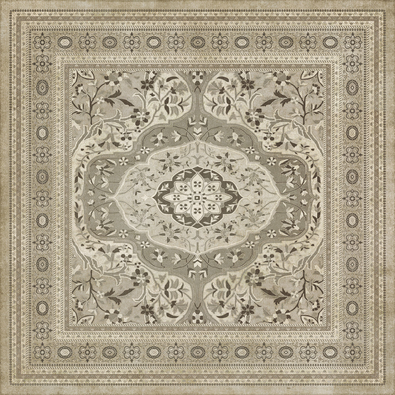 Farahan Mahtab - vinyl floor cloth 84x84