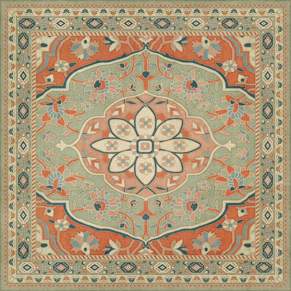 Farahan Roya - vinyl floor cloth 36x36