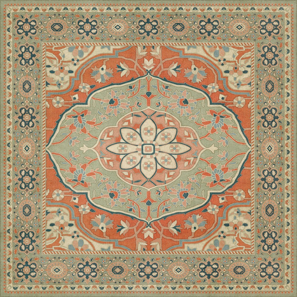 Farahan Roya - vinyl floor cloth 48x48
