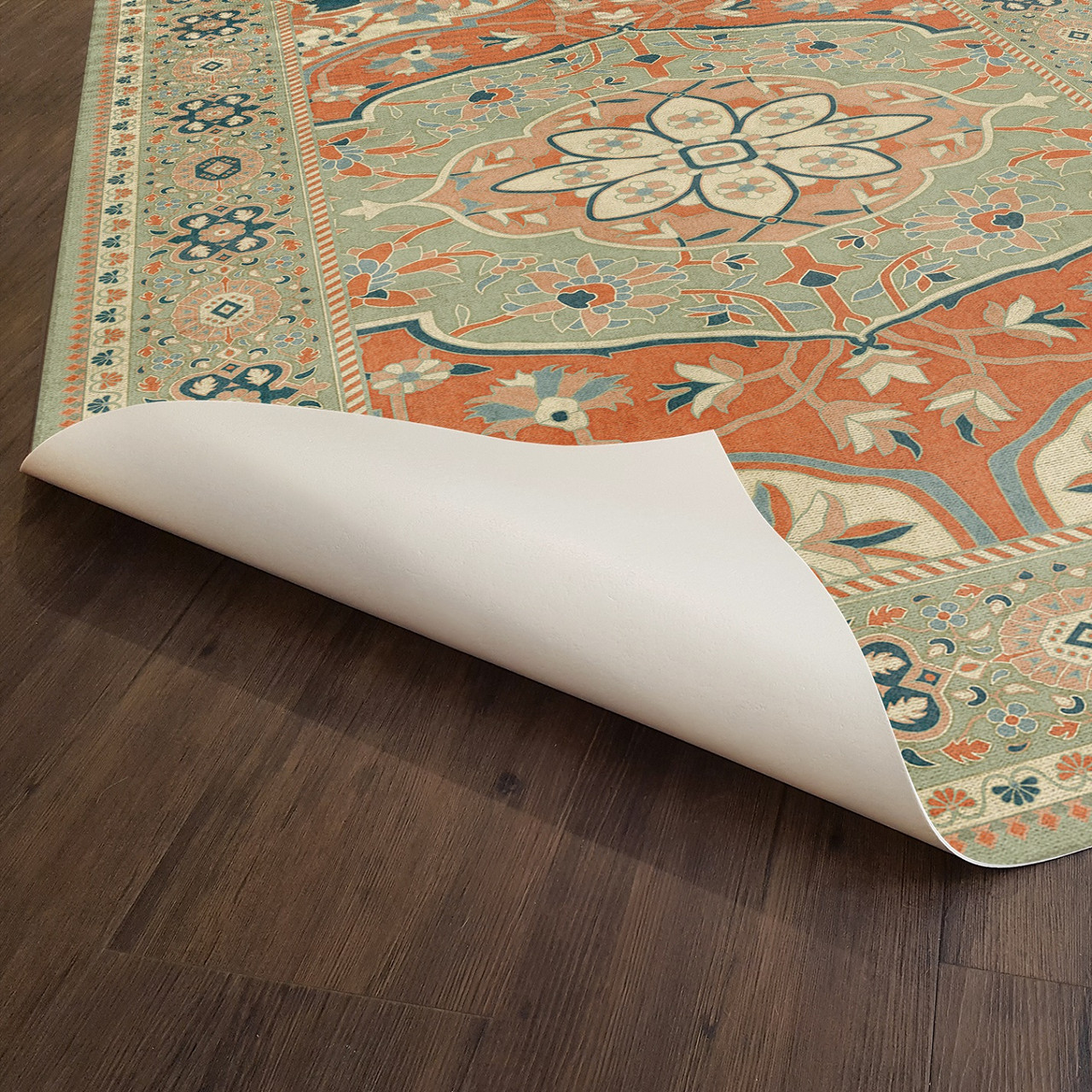Farahan Roya - vinyl floor cloth underside 