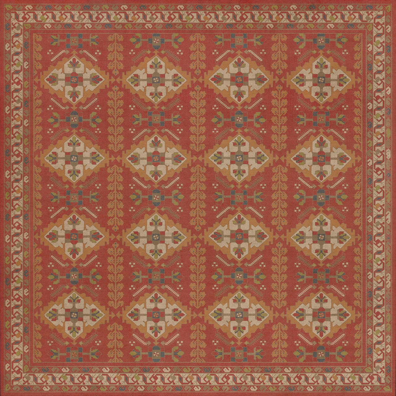 Hamadan Arkadas - vinyl floor cloth 84x84