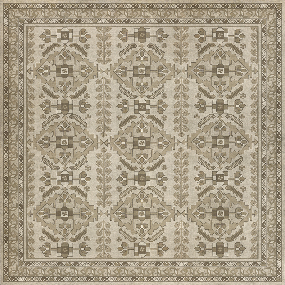 Hamadan Yasmine - vinyl floor cloth 72x72