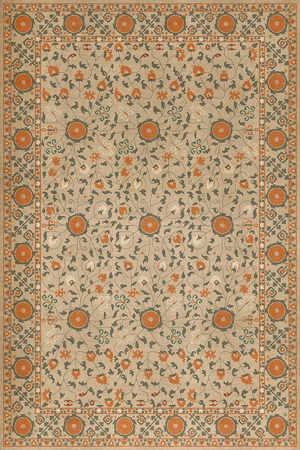 Samarkand Bahora - vinyl floor cloth 72x108
