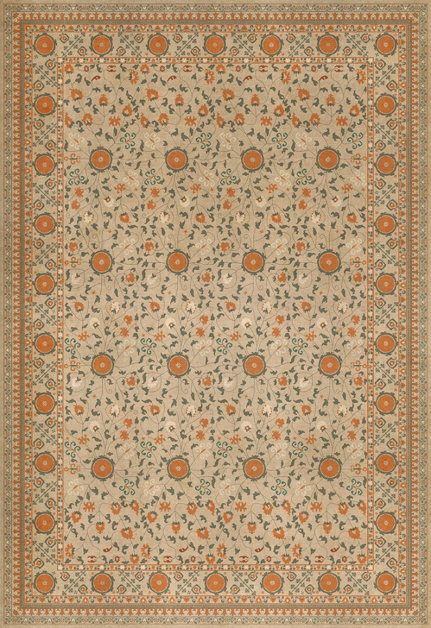 Samarkand Bahora - vinyl floor cloth sizes 84x120, 96x140