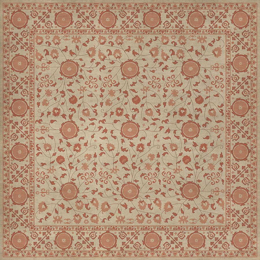 Samarkand Gazal - vinyl floor cloth 72x72