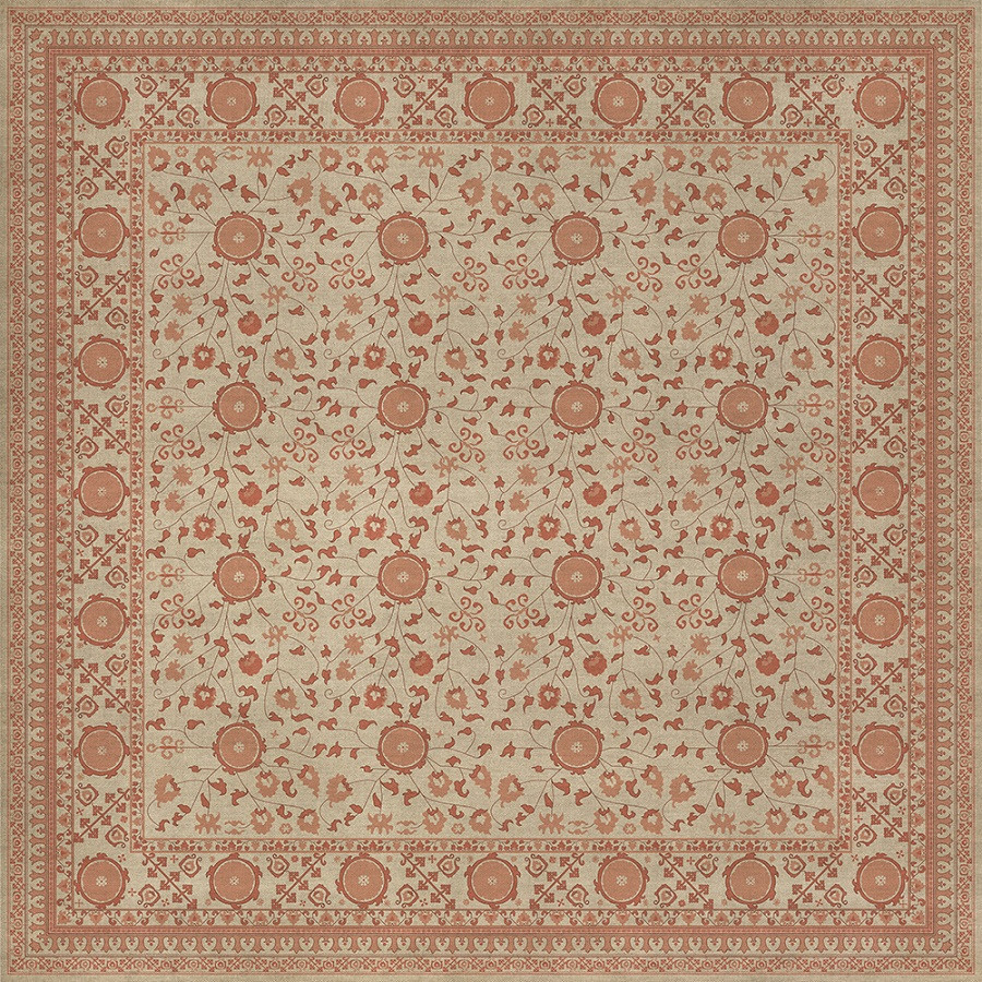 Samarkand Gazal - vinyl floor cloth sizes 84x84, 96x96
