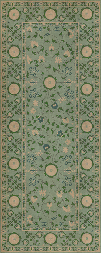 Samarkand Jonona - vinyl floor cloth sizes 30x75, 36x90