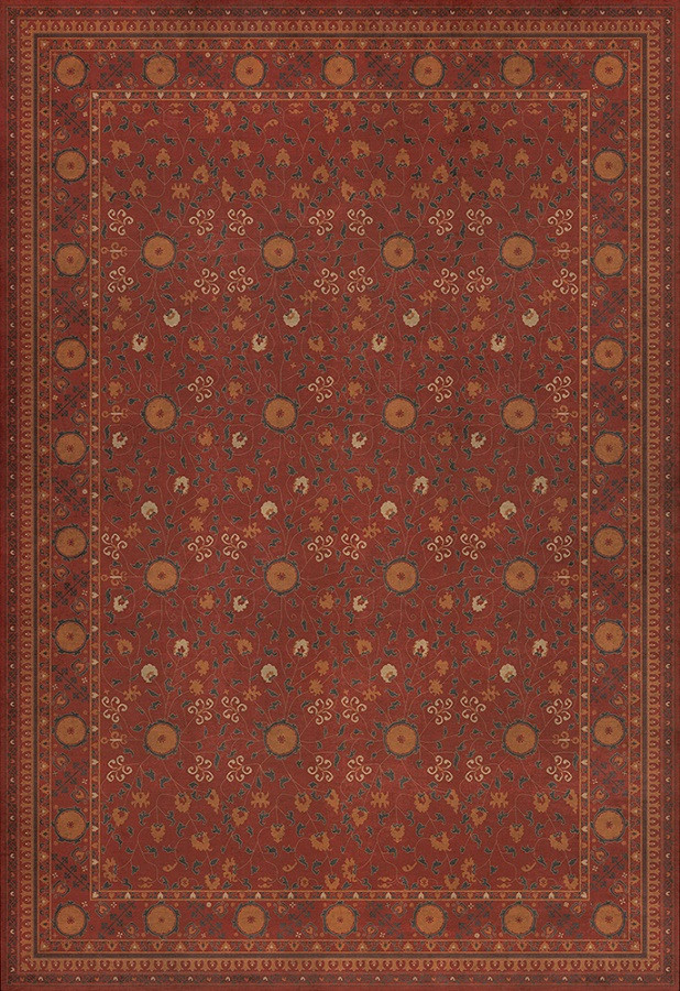 Samarkand Lola - vinyl floor cloth sizes 84x120, 96x140