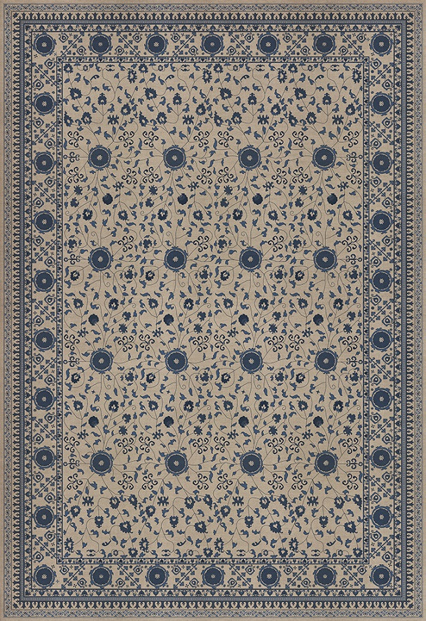 Samarkand Okean - vinyl floor cloth sizes 84x120, 96x140