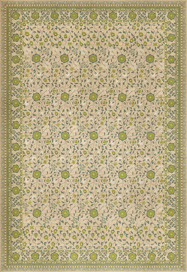 Samarkand Yashil - vinyl floor cloth 120x175