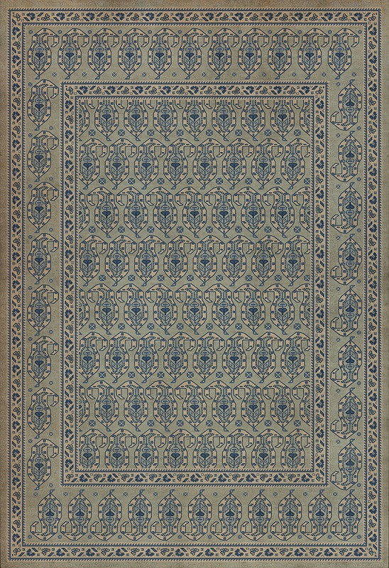 Kintala Albastru - vinyl floor cloth 52x76