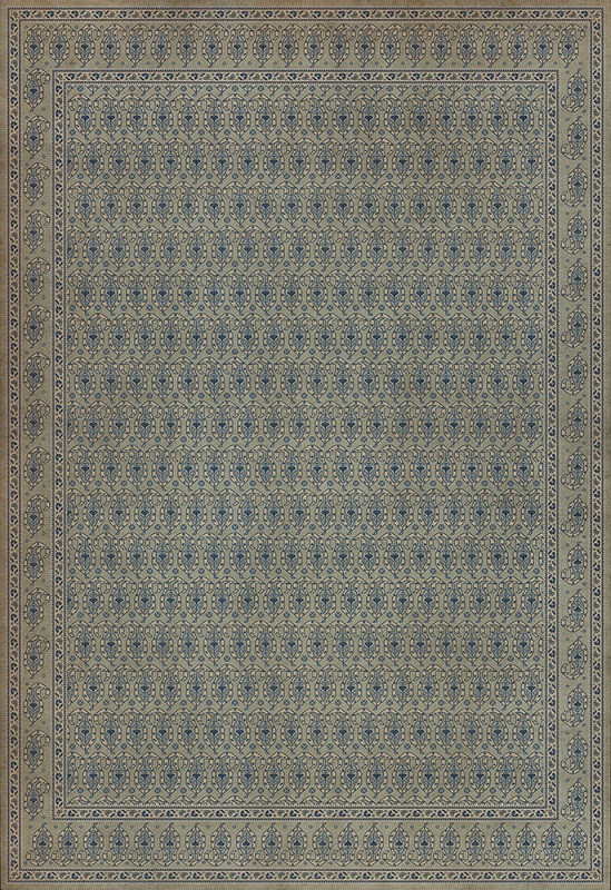 Kintala Albastru - vinyl floor cloth 96x140