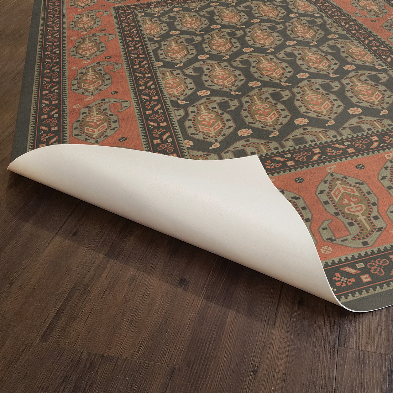Kintala Drabarni - vinyl floor cloth underside 