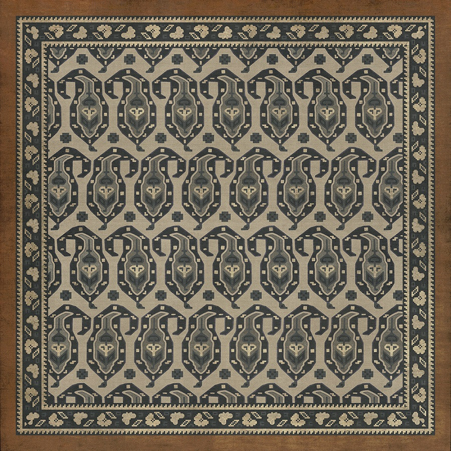 Kintala Frumos - vinyl floor cloth 36x36