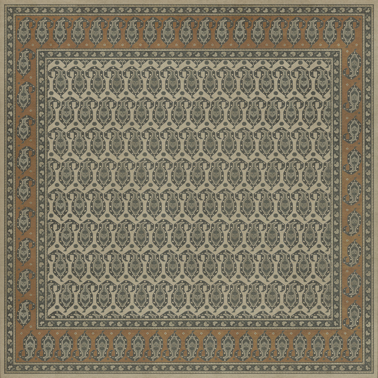 Kintala Frumos - vinyl floor cloth 84x84