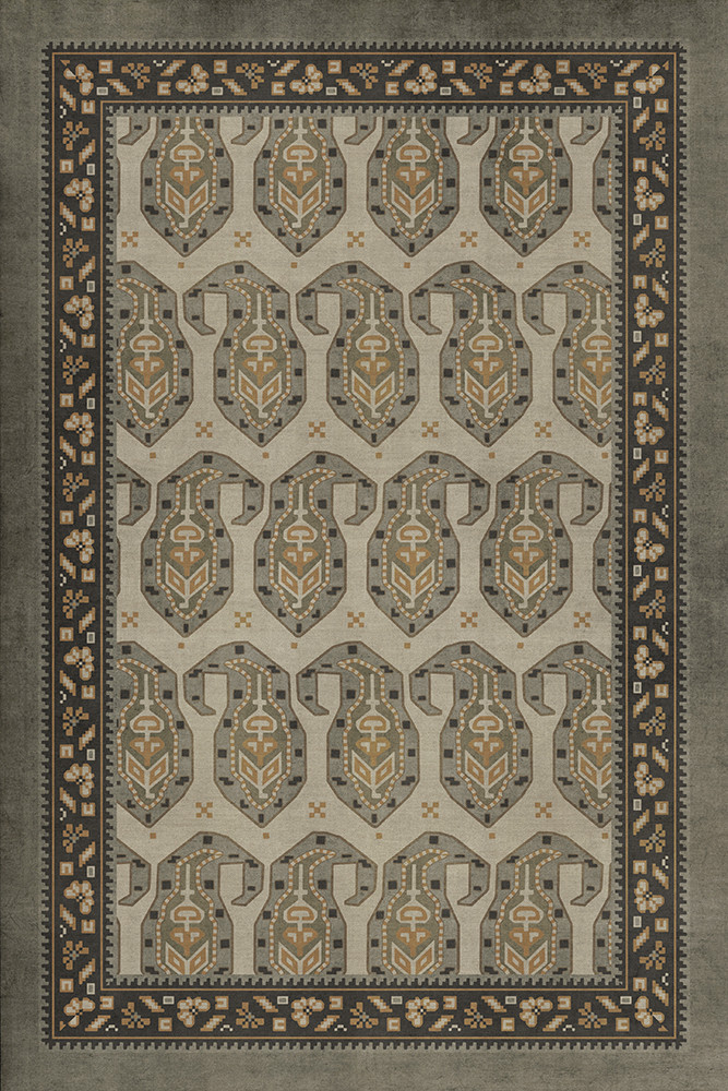 Kintala Gliabno - vinyl floor cloth sizes 20x30, 24x36