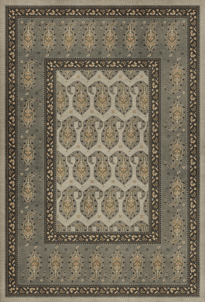 Kintala Gliabno - vinyl floor cloth sizes 30x44, 38x56