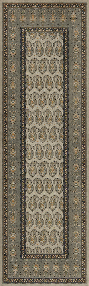 Kintala Gliabno - vinyl floor cloth sizes 24x77, 30x96, 26x83, 36x115