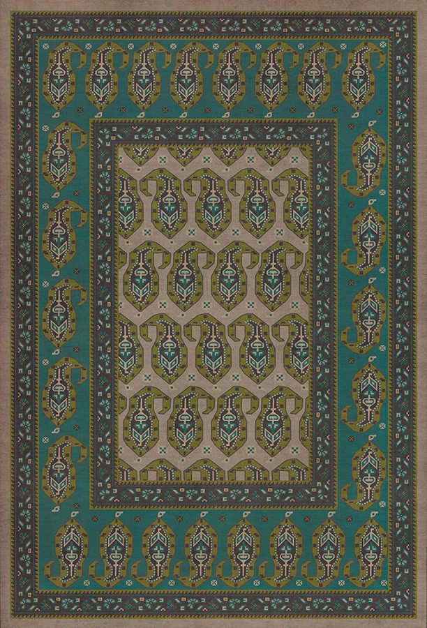 Kintala Kesali - vinyl floor cloth sizes 30x44, 38x56