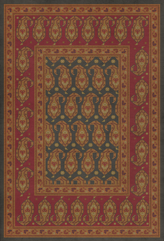 Kintala Lolo - vinyl floor cloth sizes 30x44, 38x56