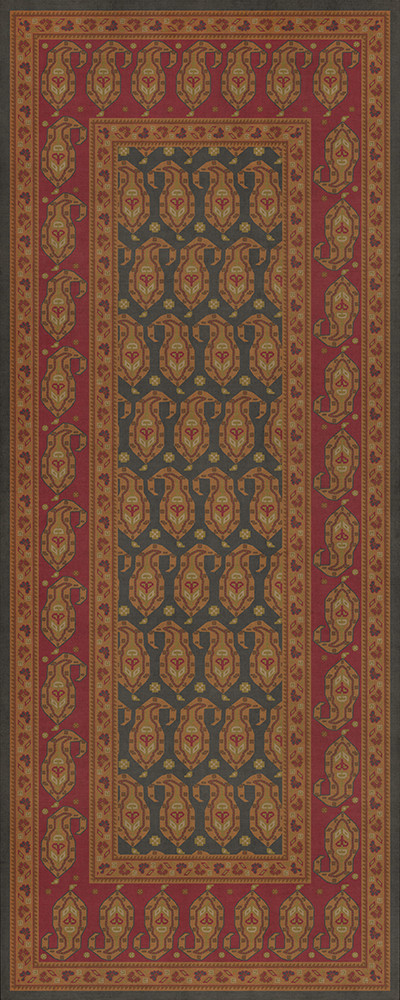 Kintala Lolo - vinyl floor cloth sizes 30x75, 36x90